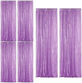 Lavender Purple Sequin Backdrop Curtain 6 Panels 2FTx8FT Glitter Lavender Purple Background Drapes Sparkle