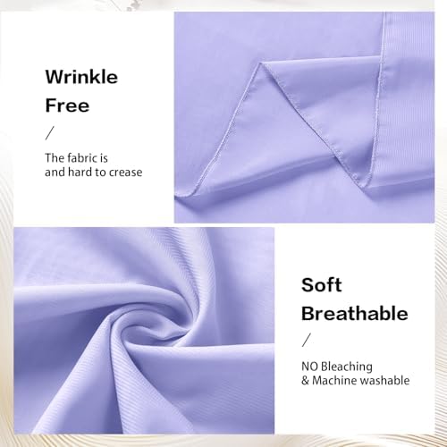 Lavender Wedding Arch Draping Fabric Chiffon Fabric, 29in x 18Ft 2 Panels Sheer Chiffon Outdoor Curtain for, alternate view 3