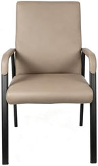 Leather Office Guest Chair, Guest Conference Room Chair, 600 LBS Capacity High Back Reception Chair with Padded