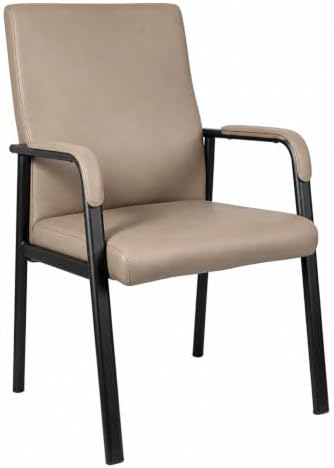 Leather Office Guest Chair, Guest Conference Room Chair, 600 LBS Capacity High Back Reception Chair with Padded, alternate