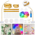 LED Balloon Arch Stand with Base 9.35FT/6FT Balloon Arch Frame for Party
