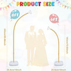 LED Balloon Arch Stand with Base 9.35FT/6FT Balloon Arch Frame for Party, alternate view 4