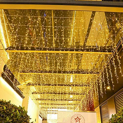 LED Ceiling Icicle Lights, 13FT 96 LEDs 8 Modes Twinkle Christmas Hanging Fairy String Curtain Lights for, alternate view 2