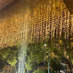 LED Ceiling Icicle Lights, 16.4FT 216 LEDs 8 Modes Twinkle Christmas Hanging Fairy String Curtain Lights for, alternate view