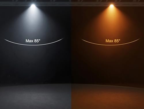 LED COB 200W Par Lights, Cool White and Warm White Stage Wash Lights in Black, alternate view 4