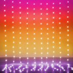 LED Curtain Lights 10ft x 8ft, 240 RGB Color Changing Fairy Lights