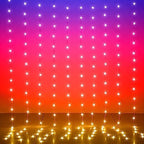 LED Curtain Lights, 6.5ft x 6.5ft 200 LED RGB Color Changing String Fairy Lights Curtain with Smart APP Control