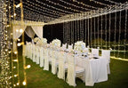 LED Curtain Lights Outdoor 50ft x10ft, 1000 LED Plug in Hanging String Lights Indoor Bedroom, Twinkle Light, alternate view 6