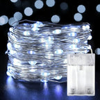 LED Fairy Lights Battery Operated 20FT 60 LEDs Silver Wire String Lights Twinkle Lights Starry Fairy String
