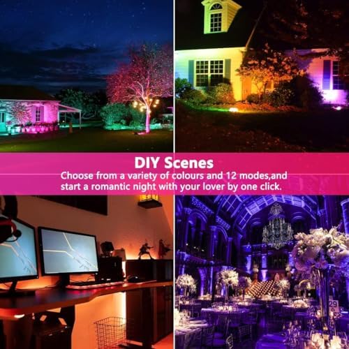 Led Flood Light 30W, 300W Equivalent Outdoor Color Changing Lights, alternate view 6