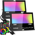 Led Flood Light 500W Equivalent, RGBW Led Outdoor Colored Floodlight