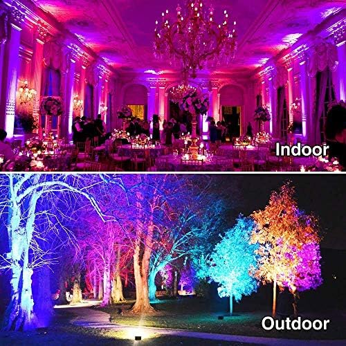 Led Flood Light 500W Equivalent, RGBW Led Outdoor Colored Floodlight, alternate view 3