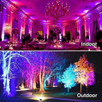 Led Flood Light 500W Equivalent, RGBW Led Outdoor Colored Floodlight, alternate view 3