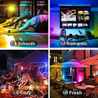 LED Flood Light Outdoor 500W Equivalent Color Changing Landscape Lighting, Timing+120 Colors Strobe+2700K Warm, alternate