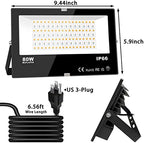 LED Flood Light Outdoor 800W Equivalent 8000LM RGB Landscape Lighting, alternate view 7