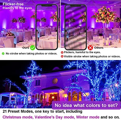 LED Flood Light Outdoor 800W Equivalent Smart RGB Spotlight Landscape Light, alternate view 5
