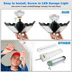 LED Garage Light - 160W Super Brighter Garage Light Bulbs 6500K, alternate view 5