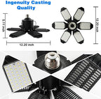 LED Garage Light - 160W Super Brighter Garage Light Bulbs 6500K, alternate view 7