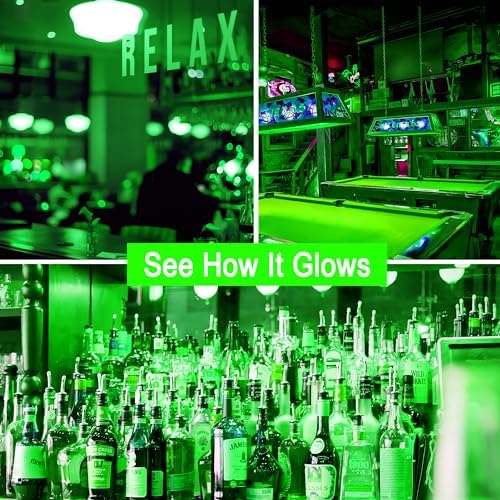 LED Green Color Light Bulb - 9W(60W Equivalent), A19 with E26 Base, 4 Pack, alternate view 6