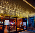 LED Icicle Christmas Lights, 16.4FT 112 LEDs Extendable Curtain 8 Modes Twinkle Novelty Christmas Long Window