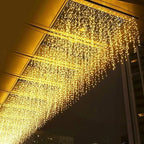 LED Icicle Christmas Lights, 16.4FT 112 LEDs Extendable Curtain 8 Modes Twinkle Novelty Christmas Long Window, alternate view