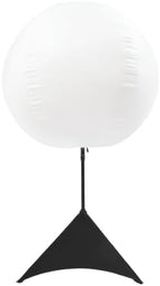 LED Inflatable Moon Light 4.92ft Globe Balloon Tripod Stand in White, alternate view 4