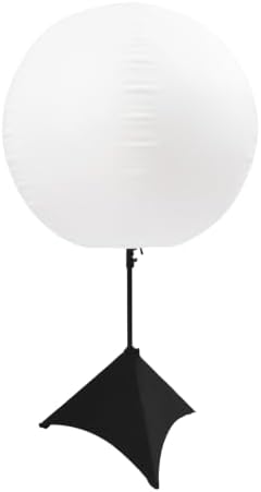 LED Inflatable Moon Light 4.92ft Globe Balloon Tripod Stand in White, alternate view 7