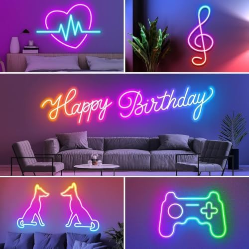 Led Neon Rope Light 50FT, Control with App/Remote, Flexible Led Rope Lights, Multiple Modes, IP68 Outdoor RGB, alternate view