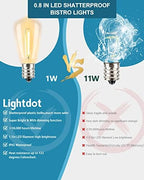 LED Outdoor String Lights 400FT Patio Lights with 128 Shatterproof ST38 Vintage Edison Bulbs, Outside Hanging, alternate view