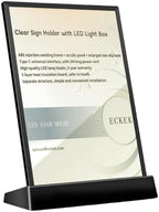 LED Sign Holder LED Menu Board A4 (color version L shape with black frame)
