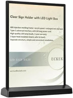 LED Sign Holder LED Menu Board A4 (color version T shape with black frame)