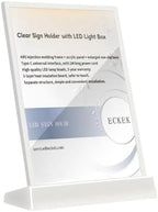 LED Sign Holder Menu Board A4 |white light version L shape with white frame