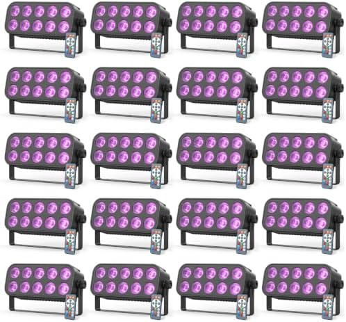 LED Stage Light Bar, 40W LED 4in1 RGBW Wash Lights Bar with Sound Activated DMX Stage Lighting Uplights for