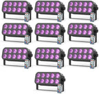 LED Stage Light Bar, 40W LED 4in1 RGBW Wash Lights Bar with Sound Activated DMX Stage Lighting Uplights for
