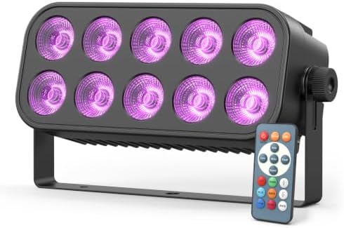 LED Stage Light Bar, 40W LED 4in1 RGBW Wash Lights Bar with Sound Activated DMX Stage Lighting Uplights for