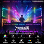 LED Stage Light Bar,60W 2Pack RGBW 4IN1 12LEDs Stage Wash Lights Bar with 4-Zone Segment Colorful Changing, alternate view 5