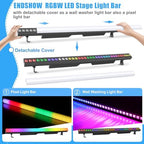 LED Stage Wash Light Bar,120W 40" LED Stage Pixel Light Bar,36 RGBW LED Stage Wash Lights with Detachable Cover, alternate