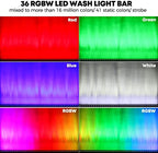 LED Stage Wash Light Bar,120W 40" LED Stage Pixel Light Bar,36 RGBW LED Stage Wash Lights with Detachable Cover, alternate