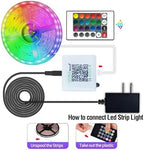Led Strip Lights,60ft Music Sync Color Changing, Built-in Mic, Bluetooth App Control LED Tape Lights with, alternate view 5