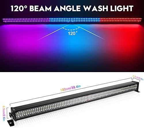 LED Wall Washer Light,336 LEDs 70W RGB DJ Light Bar Stage Lighting Support DMX & Sound Activated Control Dj, alternate view 4