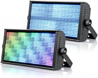 LF105 Stage Strobe Light Bar, 945 * 0.5W Matrix RGB DJ Strobe Lighting with 7x15 Pixel Control Zones, DMX512