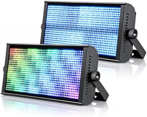 LF105 Stage Strobe Light Bar, 945 * 0.5W Matrix RGB DJ Strobe Lighting with 7x15 Pixel Control Zones, DMX512