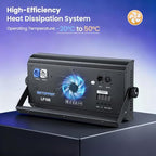 LF105 Stage Strobe Light Bar, 945 * 0.5W Matrix RGB DJ Strobe Lighting with 7x15 Pixel Control Zones, DMX512, alternate view