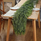 Lifelike Touch Artificial Christmas Cedar Garland for Mantle (9FT 1PCS), alternate view 3