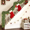 Lifelike Touch Artificial Christmas Cedar Garland for Stairs (16FT 1PCS)