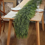 Lifelike Touch Artificial Christmas Cedar Garland for Stairs (16FT 1PCS), alternate view 6