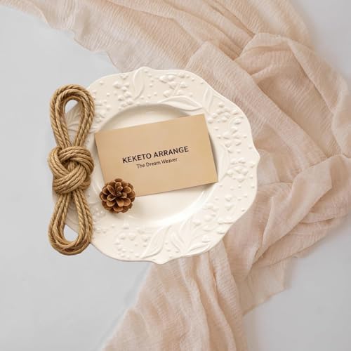 Light Beige Cheesecloth Table Runner 120 Inches Fall Party Home Decorations, alternate view 4