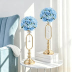 Light Blue Flower Ball Centerpieces for Tables 10 PCS Rose Ball for Wedding in Blue, alternate view 7
