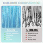 Light Blue Foil Fringe Backdrop Curtains, 3.3x8.2ft, 3 Pack in 3.3x8.2ft, alternate view 5
