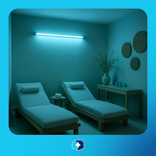 Light Blue T8 Fluorescent Tube Guard, 4-Ft Safety Sleeve, 6-Pack, alternate view 5